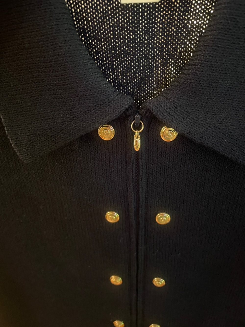 St John authentic navy sweater vest sz S - Picture 4 of 4